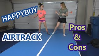 HappyBuy Airtrack unboxing and review | pros and cons | Cheapest gymnastics air track