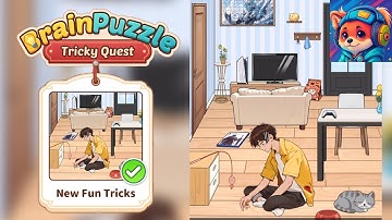 Brain Puzzle Tricky Quest Level 85 new fun tricks | help the man find ways to relieve boredom