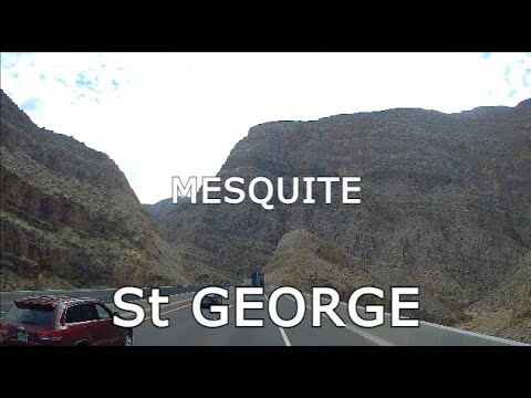 St George to Mesquite - Road Trip With Drone Footage
