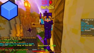 Cubecraft FFA Killstreak of 100 (RAW GAMEPLAY)