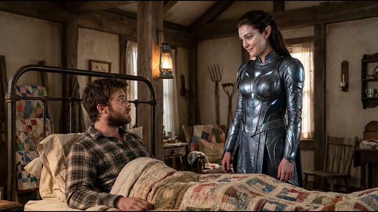 Una hermosa alienígena invade la casa de un humilde granjero, pero no resiste sus encantos