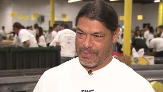 Famous Metallica bassist Robert Trujillo joins fans at food bank Wealth
