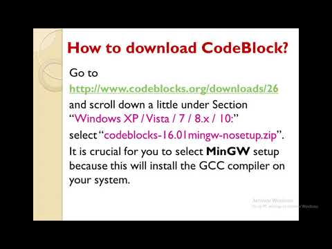 STEPS to follow when Download and Install CodeBlocks for C / C++ Programming