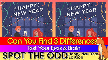 Find 3 Differences | HAPPY NEW YEAR Edition | Brain Break | Game 241