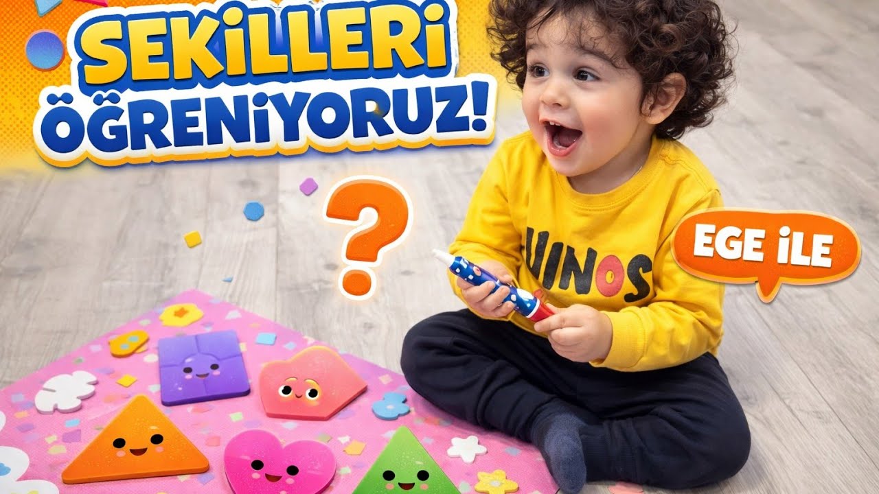 Ege ile eğlenceli Etkinlikler 🧸🔵 (Hayvan & Şekil Öğreniyoruz)