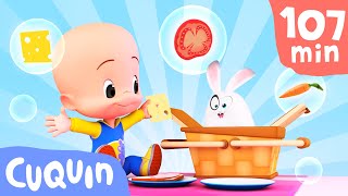 Bubble picnic  Learn about food and colors with Cuquin | Educational videos for children
