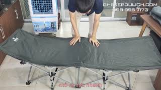 Giường Xếp Gấp Gọn Chịu Lực 200Kg Kèm Tấm Trải