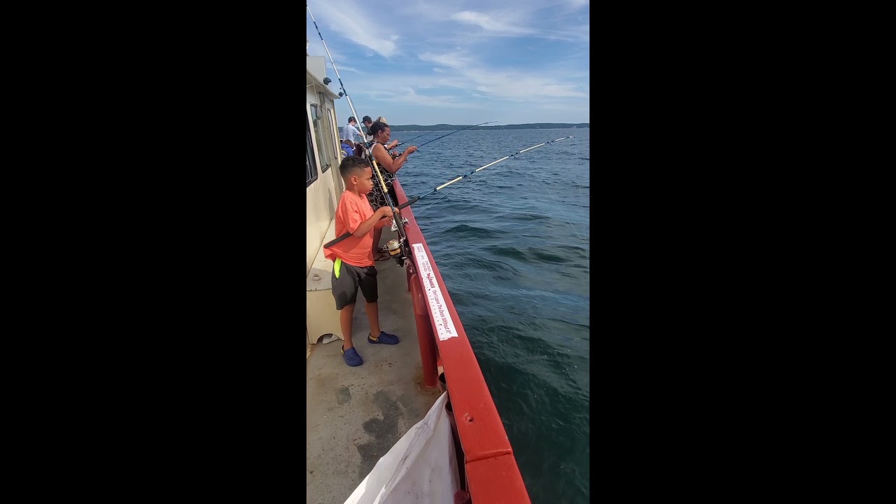 Sea Bass. Party boat in Falmouth, Massachusetts. YouTube