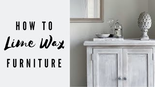 DIY LIME WAXING FURNITURE FOR BEGINNERS | HOW TO WHITE WASH FURNITURE | SHADE SHANNON