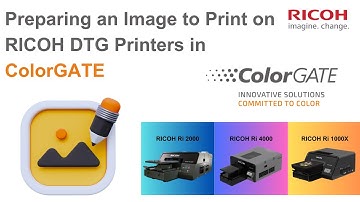 Prepare an Image to Print on RICOH DTG Printers with ColorGATE RIP Software | RICOH DTG