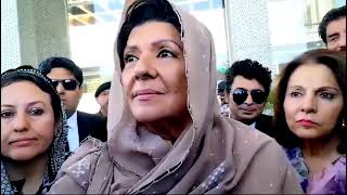Islamabad: Former Prime Minister Imran Khan's Sister Aleema Khan First Media Talk