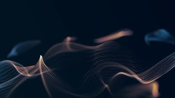 Fantasy blue textured abstract particles in organic motion ||Royalty free background video