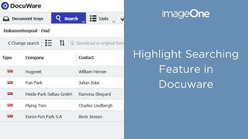Highlight Searching feature in Docuware