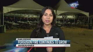 Crews continue to battle the Ferguson Fire