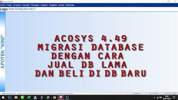 Program Acosys Migrasi Database dengan Cara Jual Beli