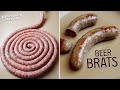 Beer Brats from Scratch | Delicious Homemade Bratwurst | Sausage-Making Instructions plus Recipe