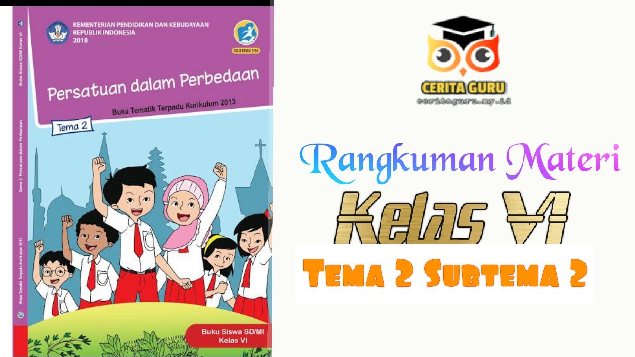 Rangkuman materi kelas 6 tema 1 sub tema 2