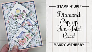 Diamond Pop-up Fun-Fold Card with Flight & Airy Designer Series Paper | Stampin' Up!®