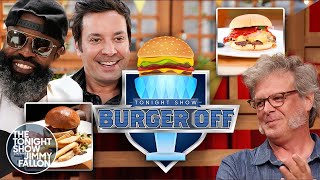 First Annual Tonight Show Burger-Off with George Motz | The Tonight Show Starring Jimmy Fallon