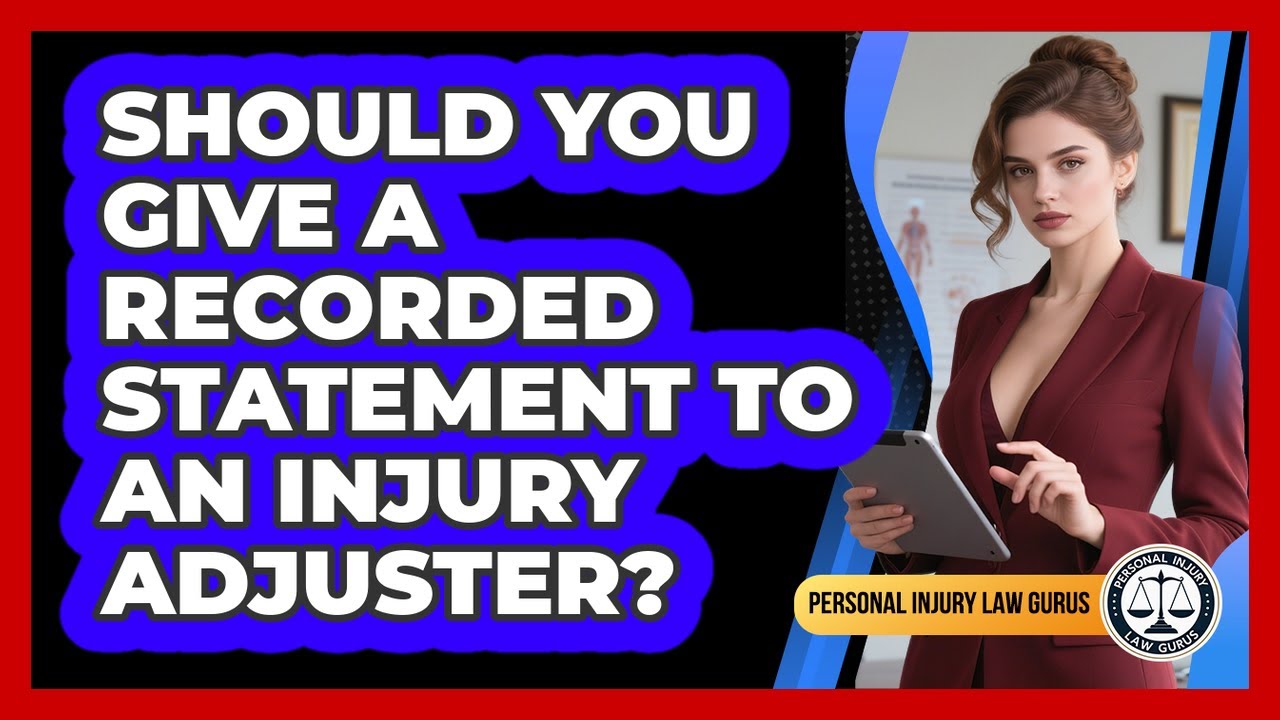Should You Give A Recorded Statement To An Injury Adjuster? - Personal Injury Law Gurus