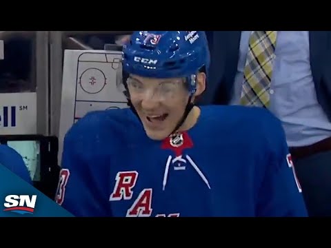 Rangers' Matt Rempe Gets Madison Square Garden Rocking With First Playoff Goal