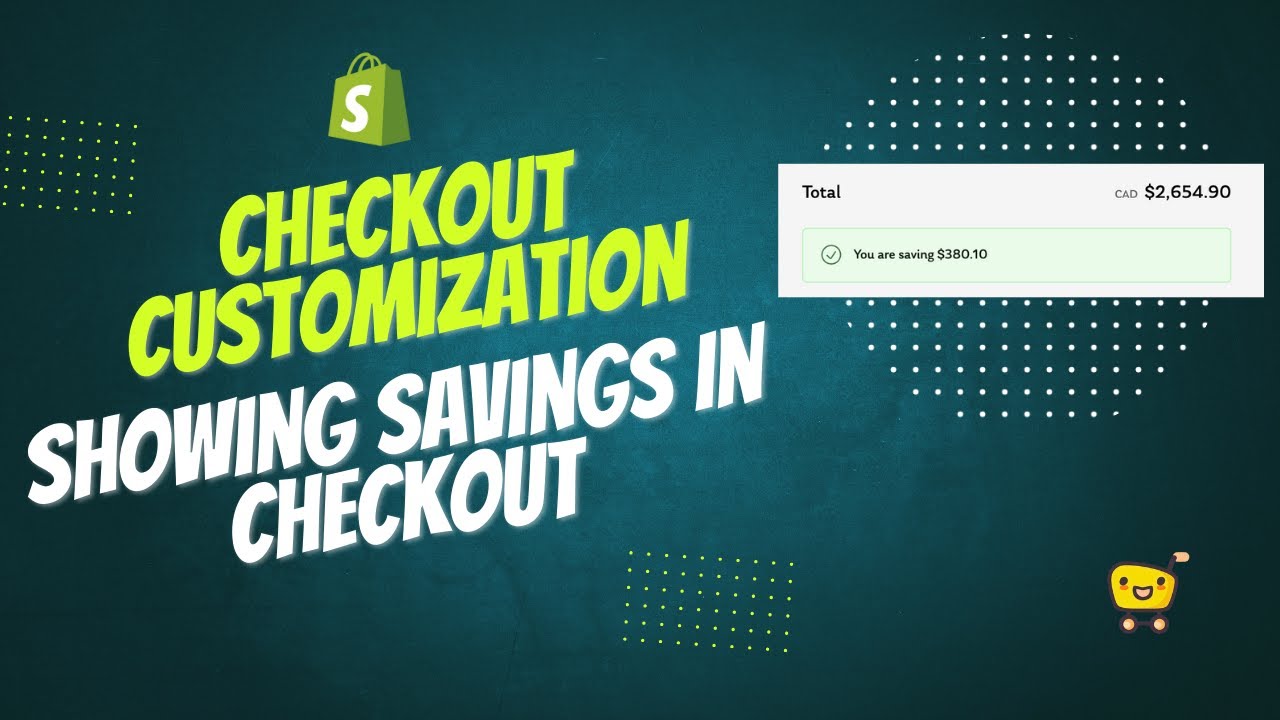 Showing Savings in Shopify Checkout