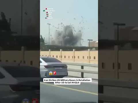 Iran strikes us base #bahrain #iranstrikes #america #missles #war #israel #iran #foryou