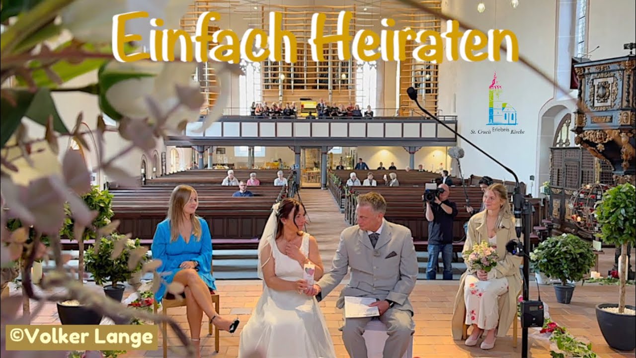 „Einfach heiraten“ 2025, Ehepaar Reinelt in der St. Crucis-Kirche in Bad Sooden-Allendorf