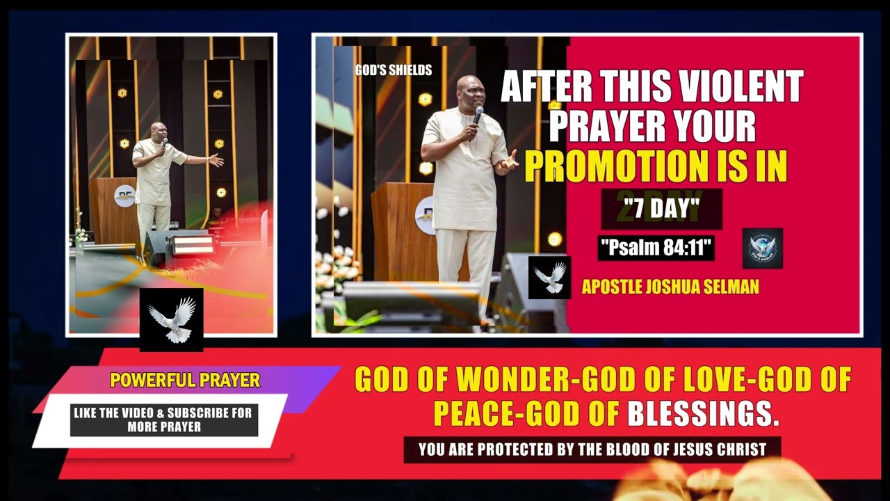 [38 MINUTES] OF POWERFUL MORNING PRAYER FOR GOD'S ABUNDANCE BLESSING AND FAVOR APOSTLE JOSHUA SELMAN