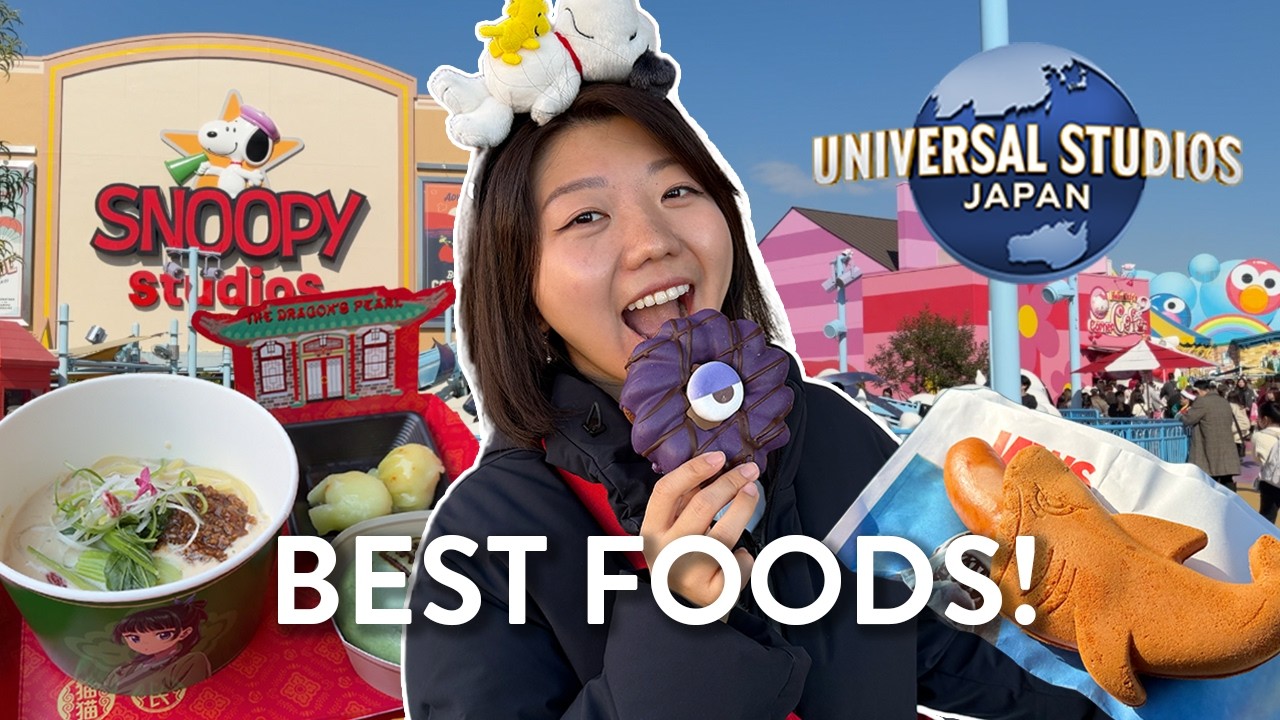 Всё, что я ела в UNIVERSAL STUDIOS JAPAN 🎢🍿 Осака 2026
