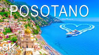 POSITANO 8K Aerial 🇮🇹 🌊 Amalfi Coast, Cliffside Villages & Italian Riviera Paradise 🛥️