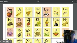 Week 2: Fundations Alphabet Cards