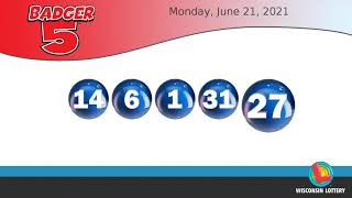 WI Lottery EveningDraw 06/21/2021