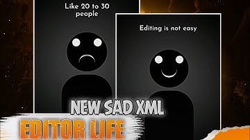 EDITOR LIFE XML | EDITOR LIFE SAD XML | new cartoon characters xml | alight motion cartoon sad xml 😉