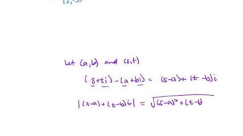Ch 6 5 The Complex Plane Complex Conjugate, Distance, Midpoint Ex 4 to 6