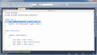 C# - var