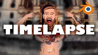 How I Animated Conor Mcgregor Timelapse W Commentary