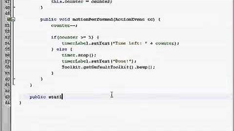 Java GUI Tutorial 30   Timer program Part 2 of 2