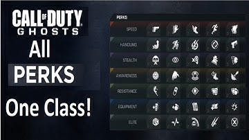 CoD Ghosts : Every Perk In One Class. WHAT DA