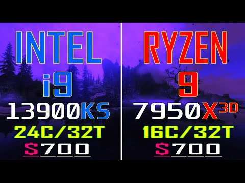 RYZEN 9 7950X3D vs INTEL i9 13900KS // PC GAMES BENCHMARK TEST ||