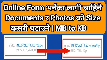 How to reduce document and photos size in kb in mobile in nepali | Photo Documentको Size कसरी घटाउने