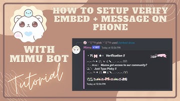 ༊*·˚ Mimu verification tutorial on mobile | slash | updated | pinky