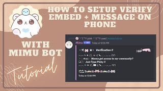 ༊*·˚ Mimu verification tutorial on mobile | slash | updated | pinky