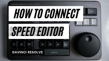 How to connect DaVinci Resolve Speed Editor