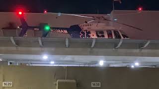 air methods starting up and taking off from St Johns hospital 