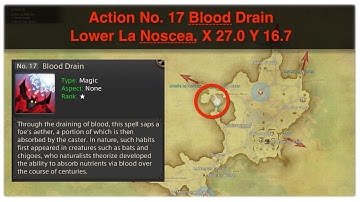 FFXIV Blue Mage Spell No. 17 Blood Drain