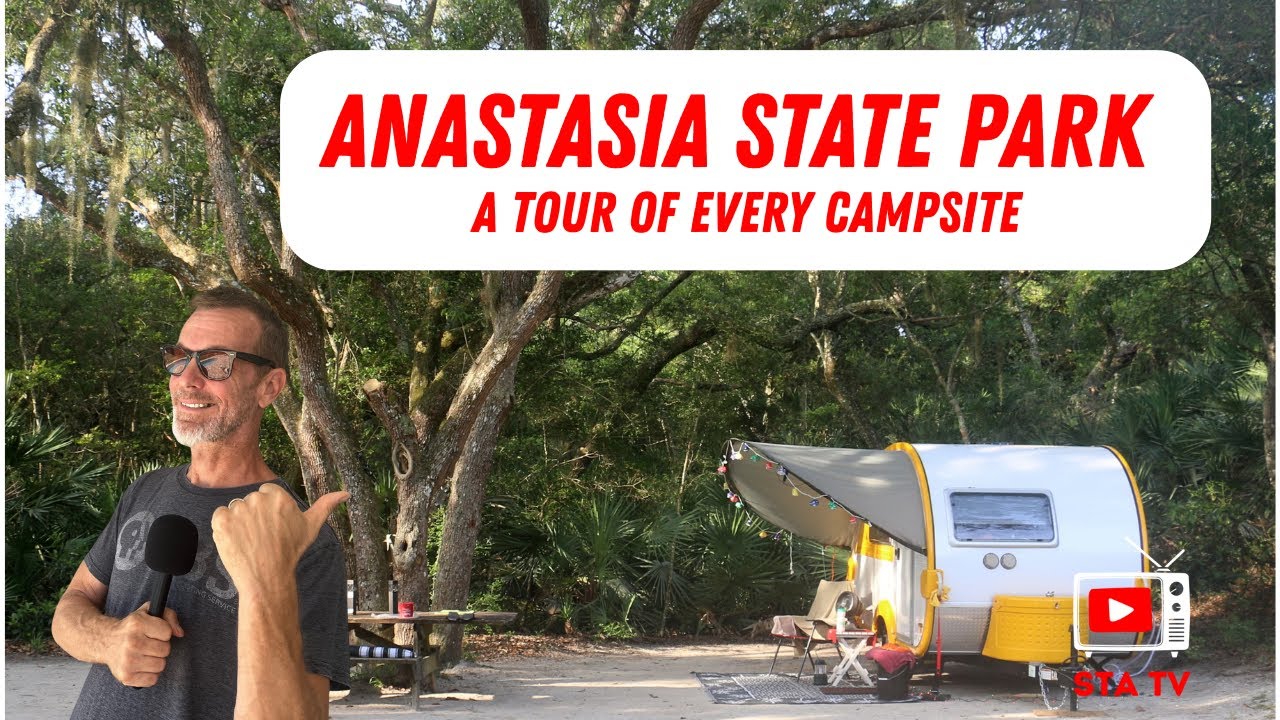 #Anastasia State Park #Campground Tour | Full Site-by-Site Tour in St. Augustine, Florida