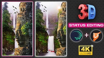 3D Trending Behind Object Status Video Editing || Alight Motion 4k Full Screen Moving Editing