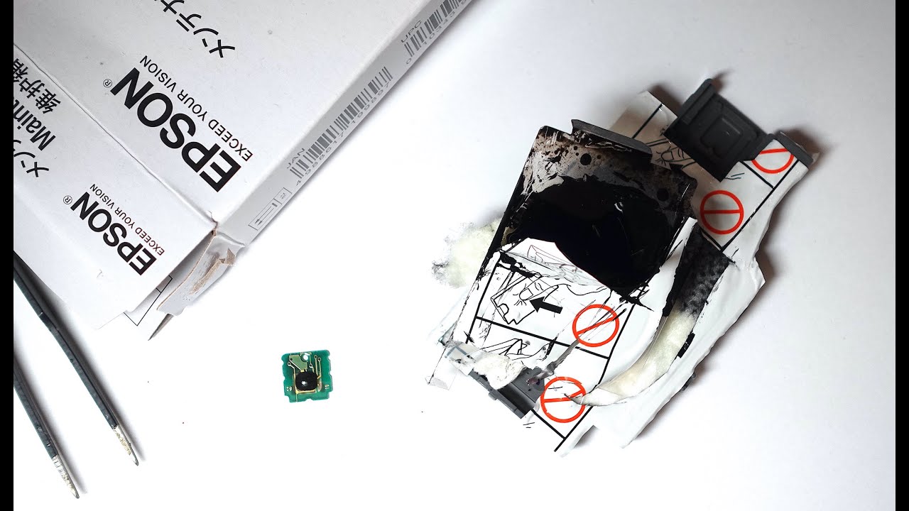 Epson Maintenance Box Only half full when full indication YouTube
