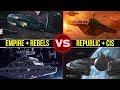 Empire and Rebels vs. Republic and CIS: Who Would Win? | Star Wars Galactic Versus